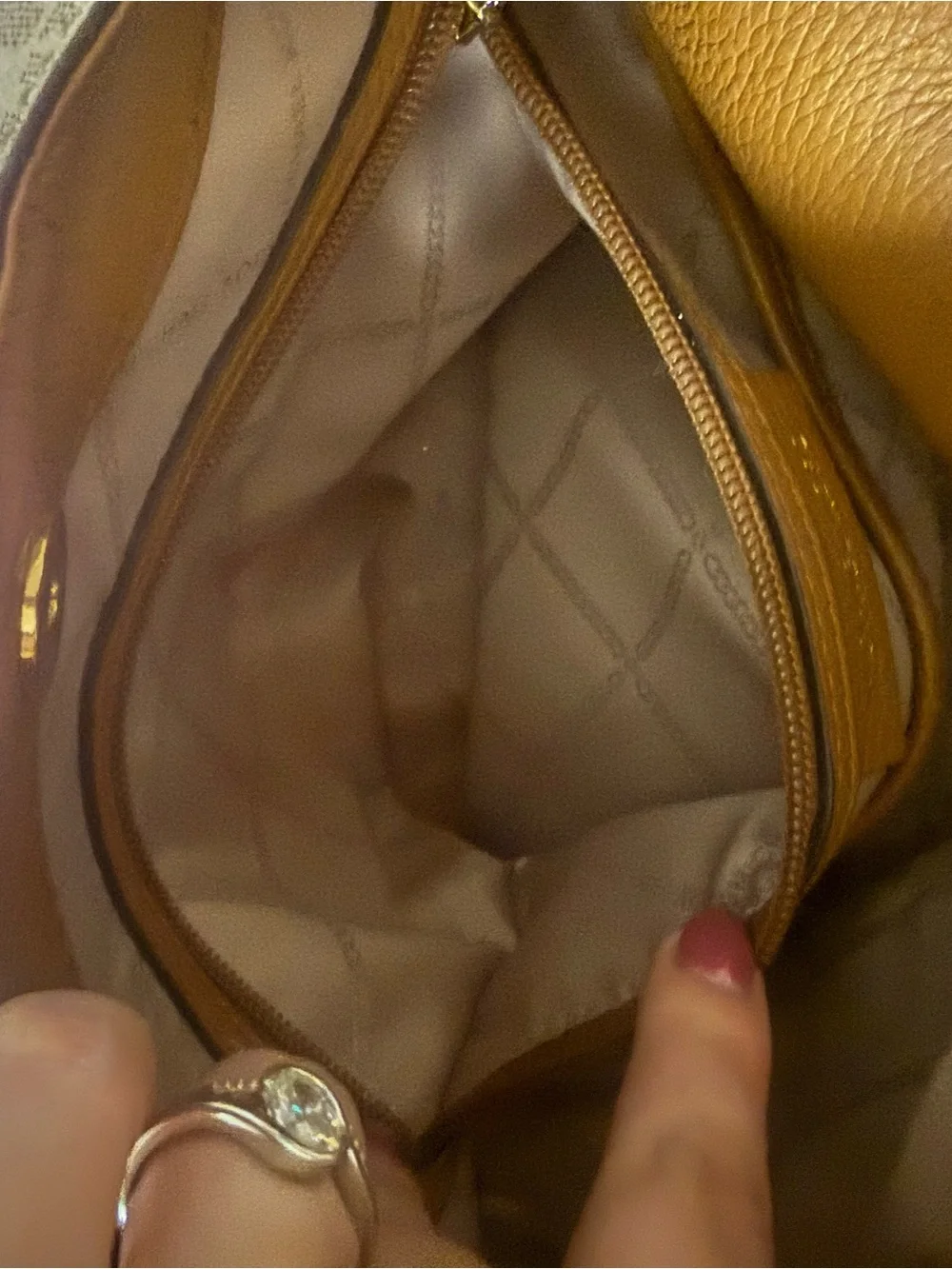 Michael Kors Tan and Brown Shoulder Bag